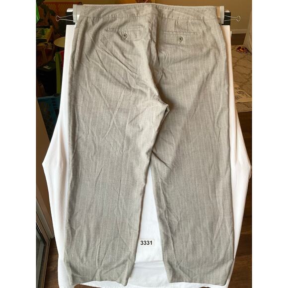 Lane Bryant Women Formal Straight Leg Pants size 18, Taupe Gray - Picture 11 of 11